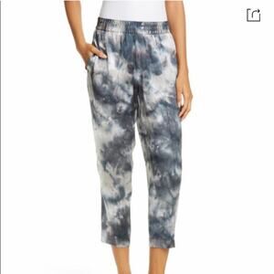 ATM Anthony Thomas Melillo Blue Silk Tie Dye Joggers